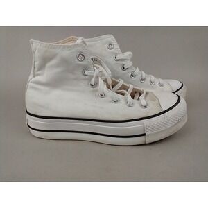 Converse Chuck Taylor All Star Lift Platform High Top White Sneakers 560846F